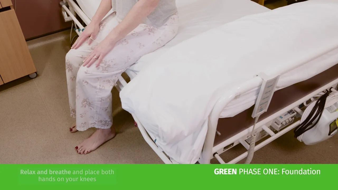 hastane yatağında bir kişi