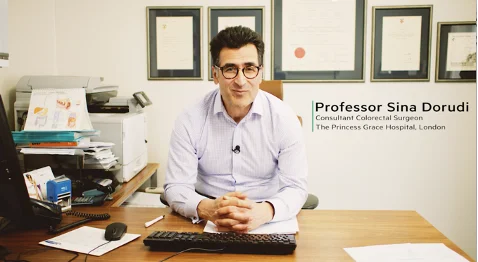 En video om at diskutere vigtigheden af genoptræning efter en stomioperation af Sina Dorudi.