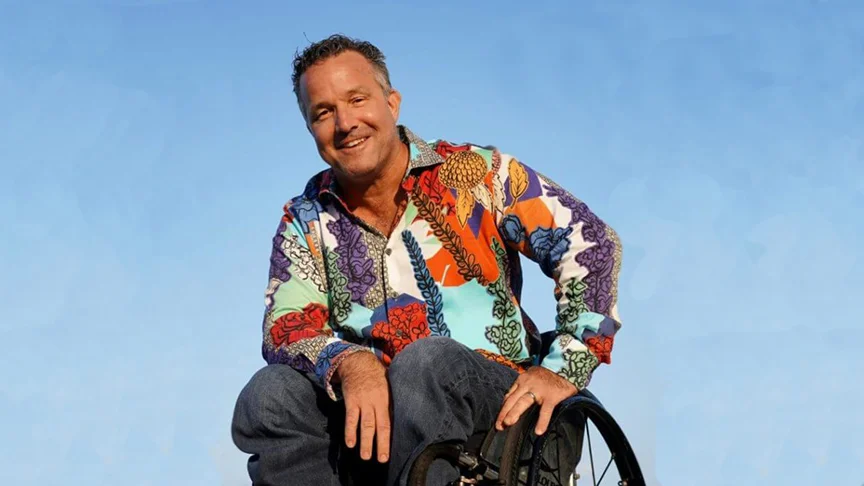 Bobsled cruzando uma linha de chegada