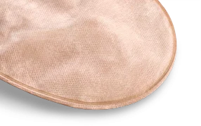 a close-up of an ostomy pouch